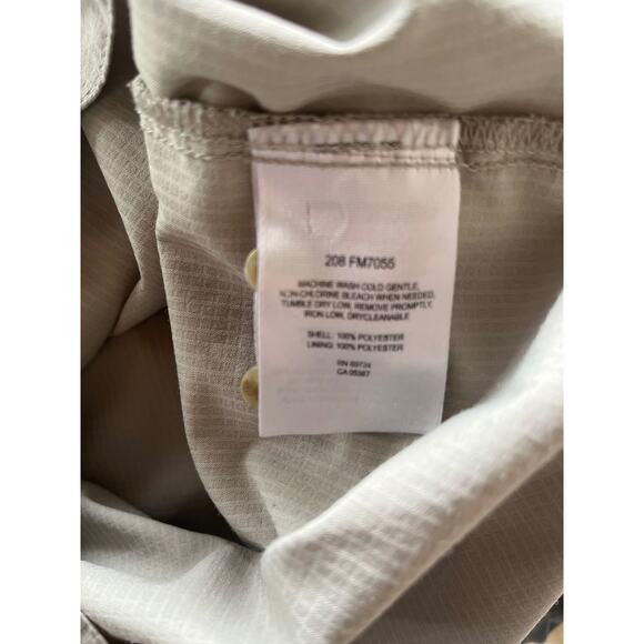 Columbia PFG Beige Button Down Hiking Fishing Long Sleeve Shirt Men's Size L - Picture 8 of 8